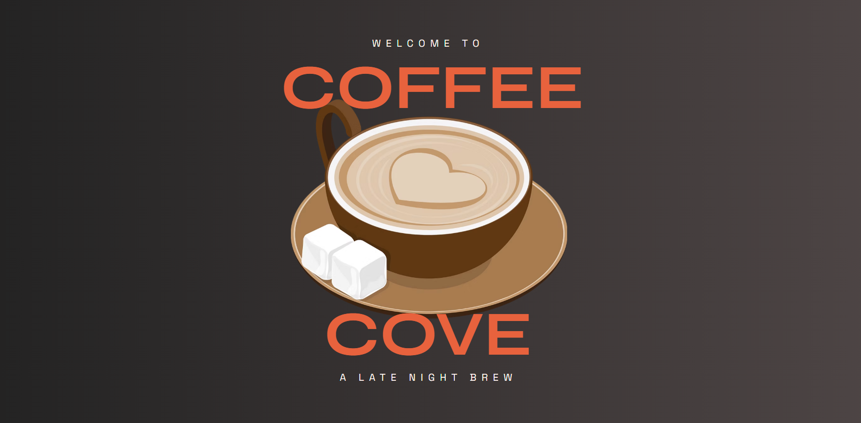 An image of Coffee Cove, also directs to the website.